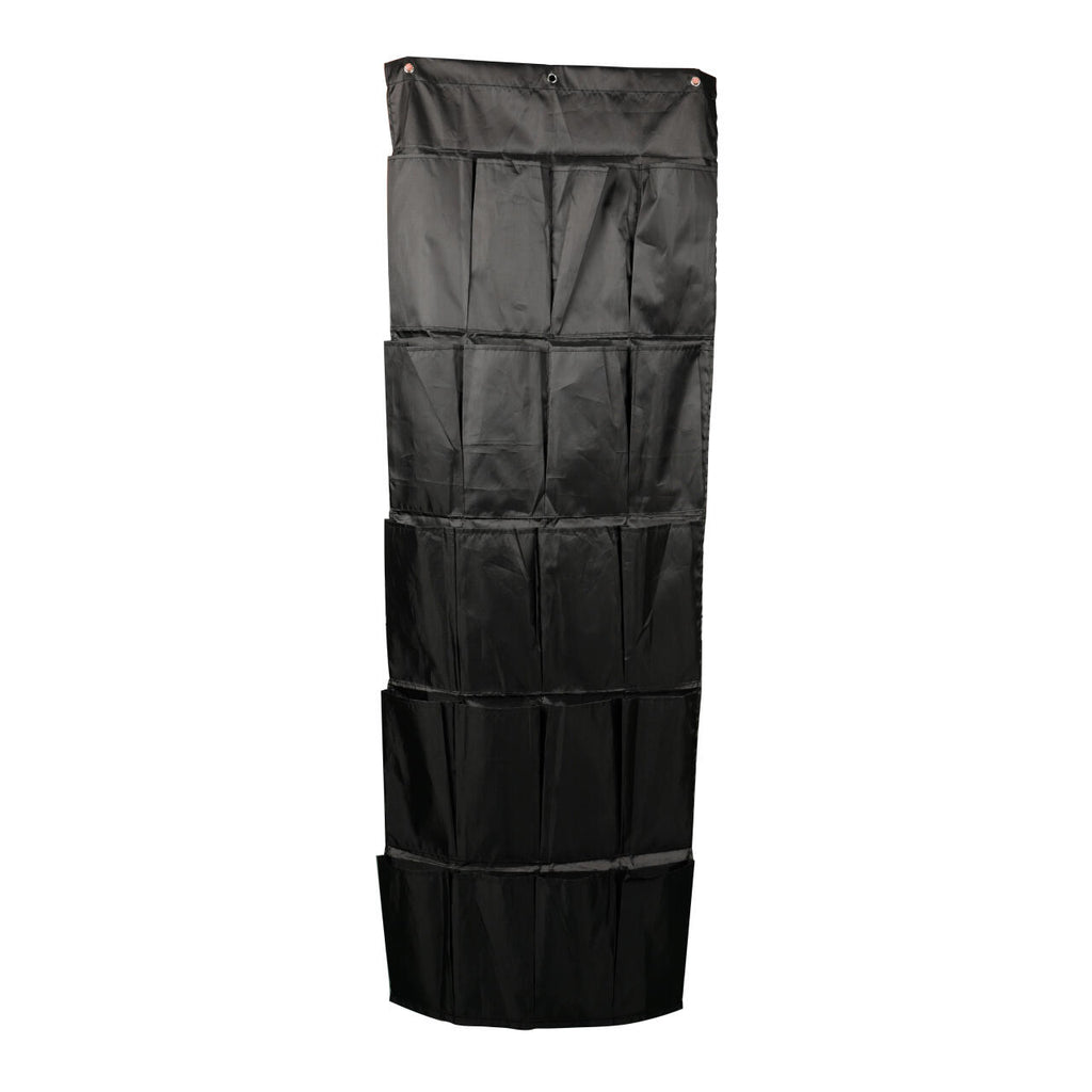 Organizador De Zapatos Y Otras Complementos,  Colgante Sobre La Puerta 20 Bolsillos Color Negro